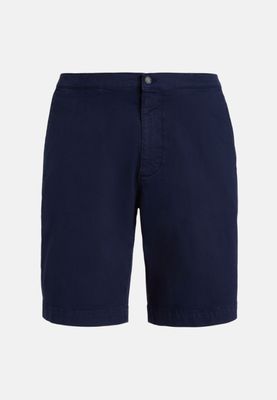 Short pants navy blue stretch cotton
