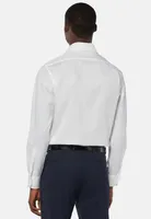 Camisa Blanca De Pin Point Algodón Regular Fit