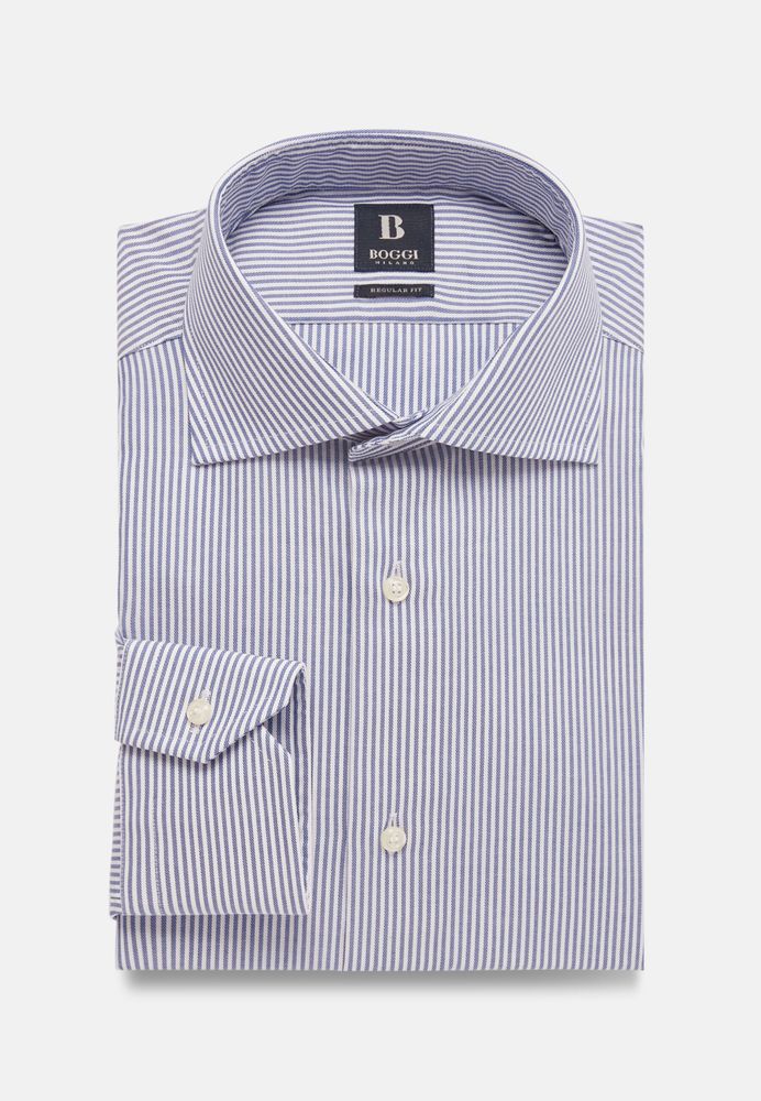 Striped Windsor Collar Shirt Regular Fit
