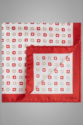 Pochette À Pois En Soie Imprimée