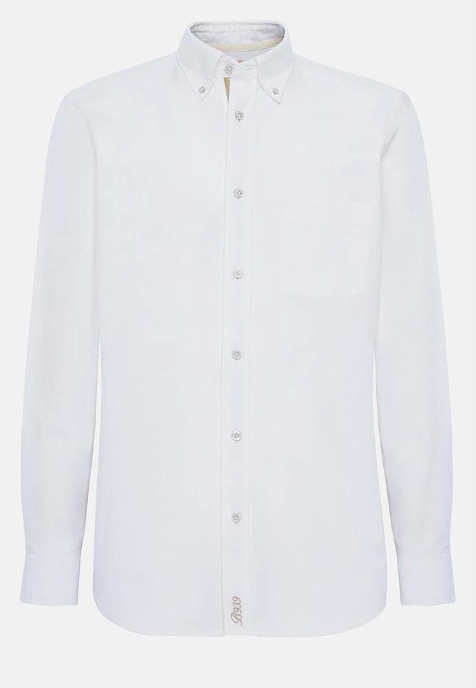 Camisa Blanca De Oxford Algodón Orgánico Reg