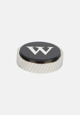 Boutons de manchette ronds lettre w