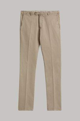 Pantalon en coton tencel extensible coupe slim