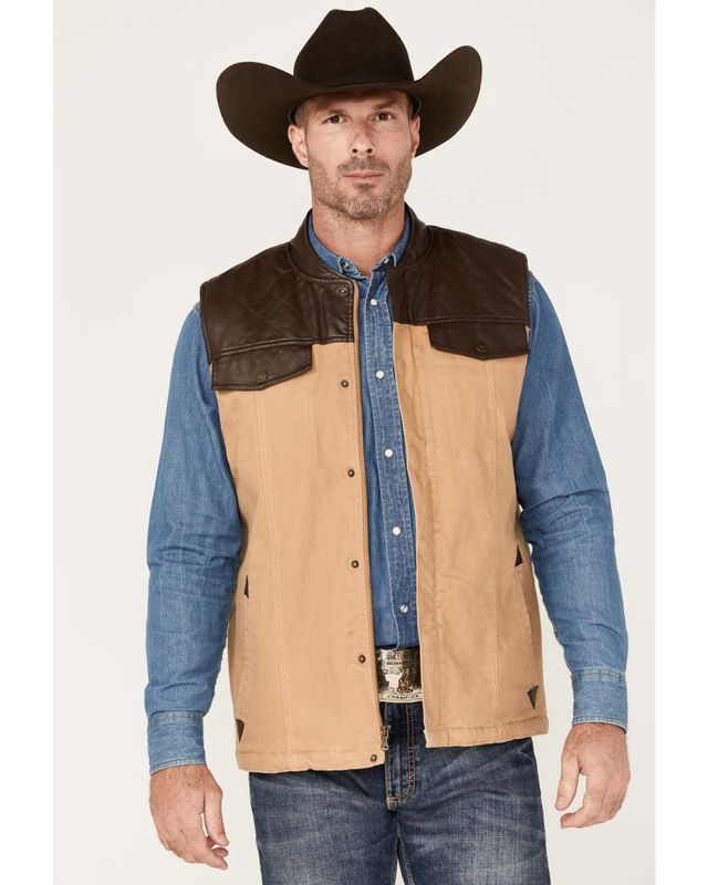 boot barn leather vest