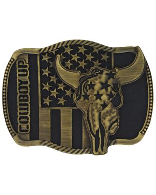 Montana Silversmiths Cowboy Up Strength in Heritage Attitude Buckle
