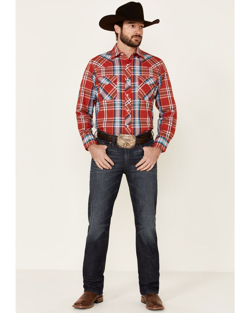 Roper Texas Flag Long Sleeve Western Shirt - Men's Western Shirts