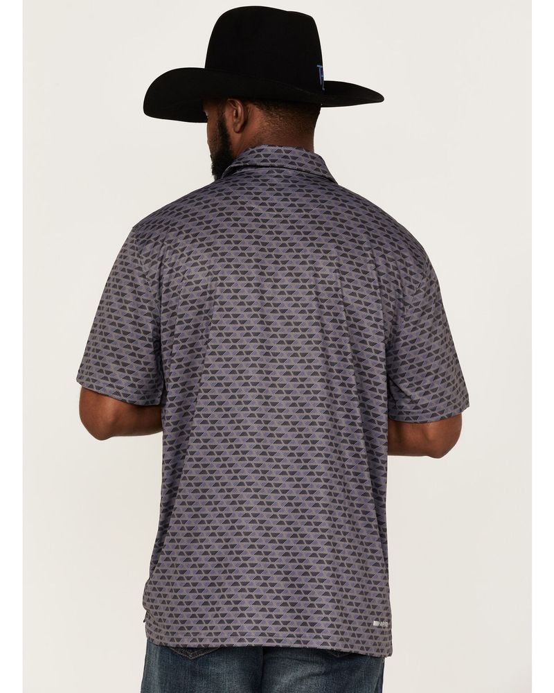 Ariat Men's Nine Iron Geo Print Polo Shirt