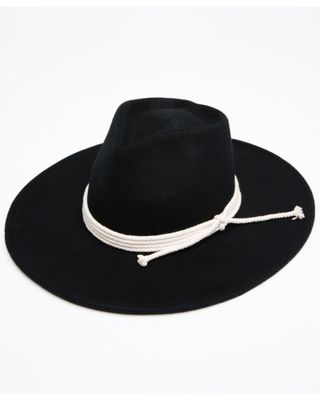 Peter Grimm Women's Black Mystique Wool Felt Western Hat