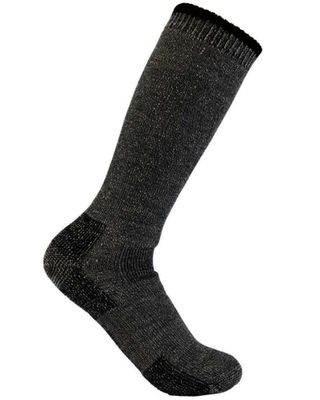 Carhartt Men's Black Heavyweight Wool Blend Boot Socks