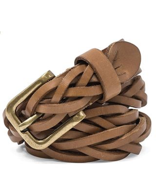 Timberland Women's Braided Leather Belt
