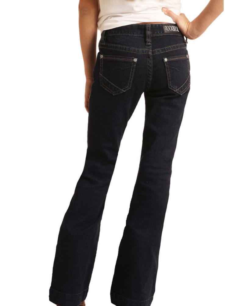 Rock  Roll Denim Womens Slit Front Trouser Jeans  Boot Barn