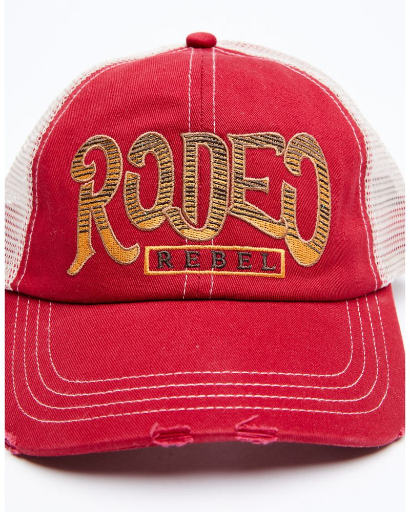 Rodeo Rebel Embroidered Mesh-Back Baseball Hat – Idyllwind Fueled