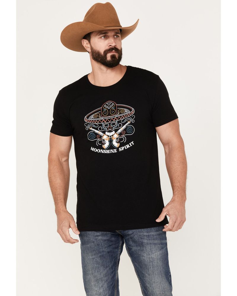 Moonshine Spirit Men's Beads Western T-Shirt