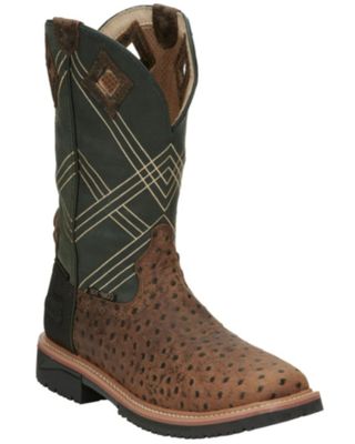 Justin Men's Dalhart Waterproof Western Work Boots - Nano Composite Toe