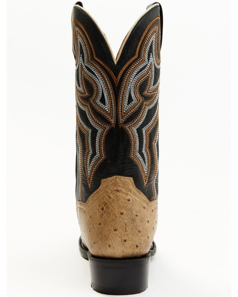 Dan Post Men's Exotic Full Quill Ostrich Western Boots - Medium Toe