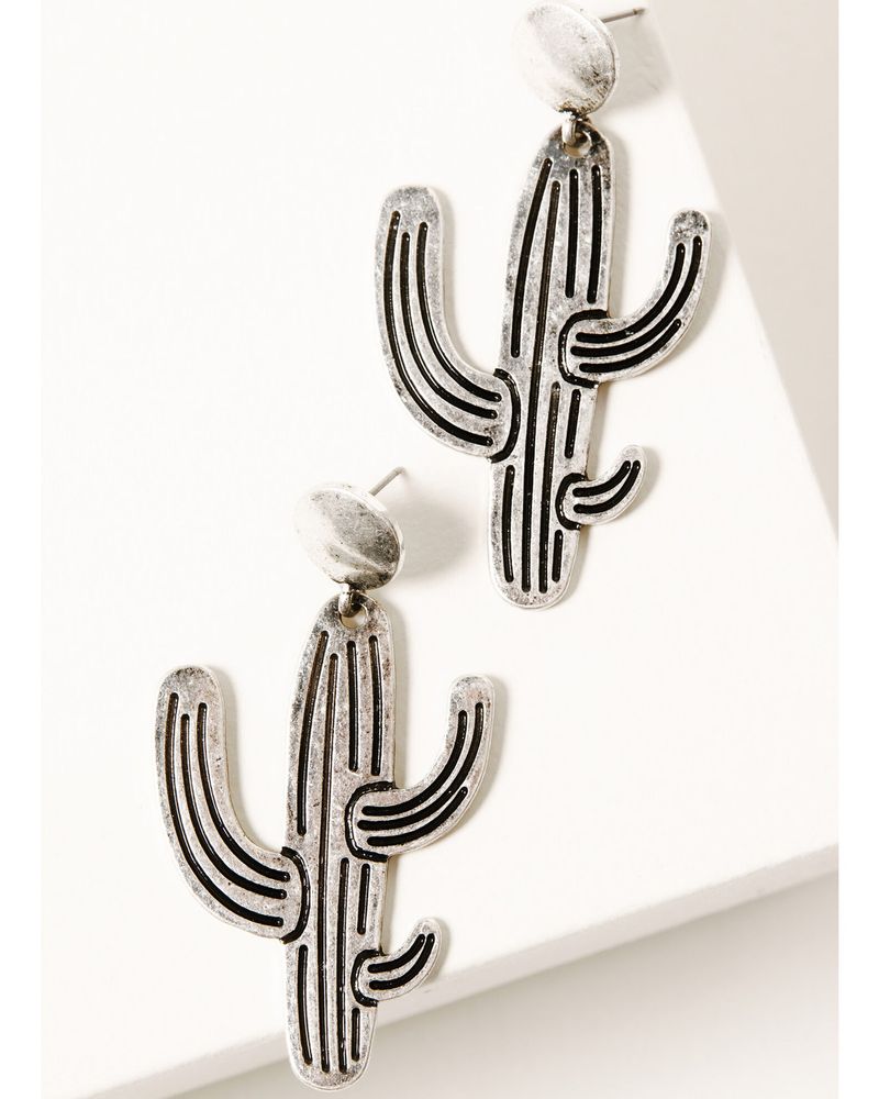 Shyanne Women's Metal Cactus Earring
