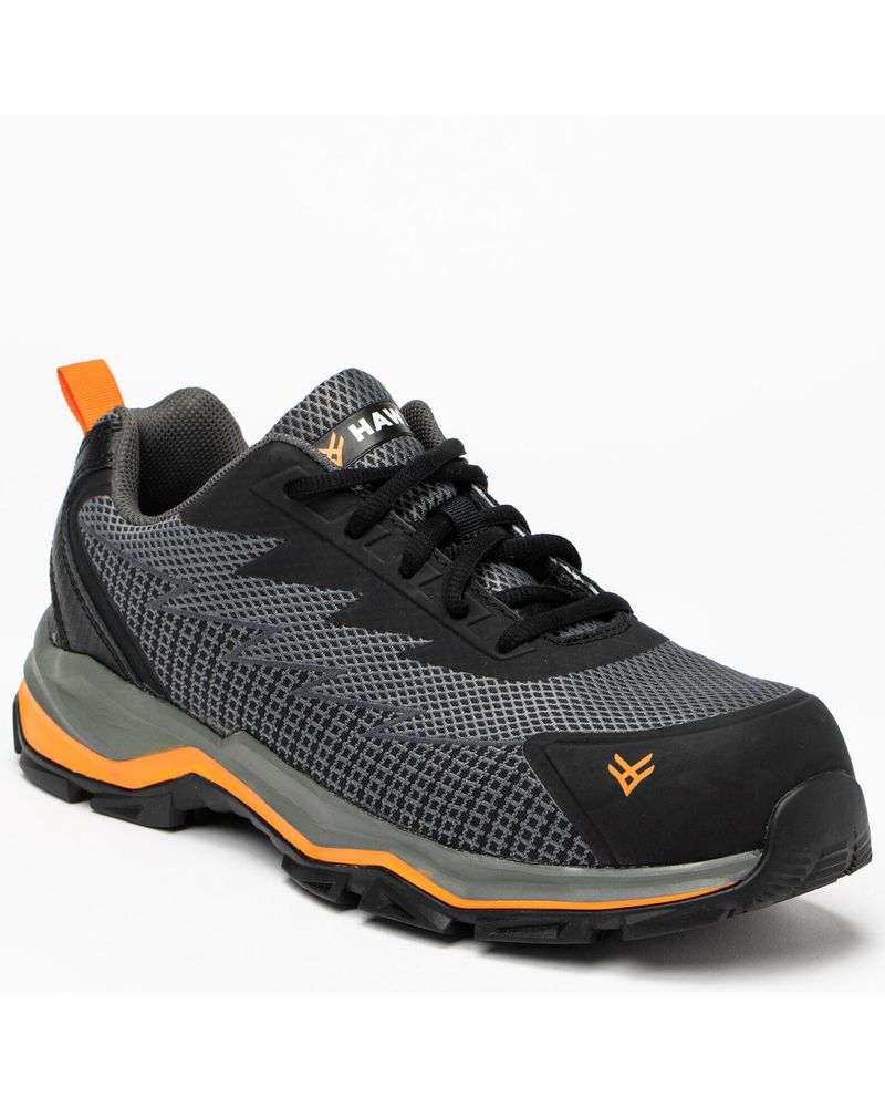 Hawx Men's Lace-Up Athletic Work Shoes - Composite Toe