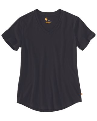 Carhartt Women's Solid Black Relaxed Fit Midweight Short Sleeve Work T-Shirt
