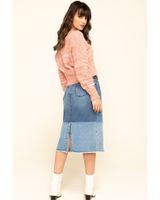 Billy T Women's Colorblock Denim Skirt