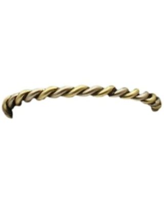 M & F Western Men's Gold & Silver Strike Twisted Cuff Bracelet