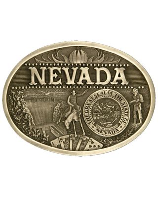Montana Silversmiths Nevada State Belt Buckle