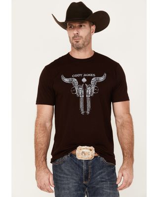 Cody James Men's Bullhead Guns Short Sleeve Graphic T-Shirt