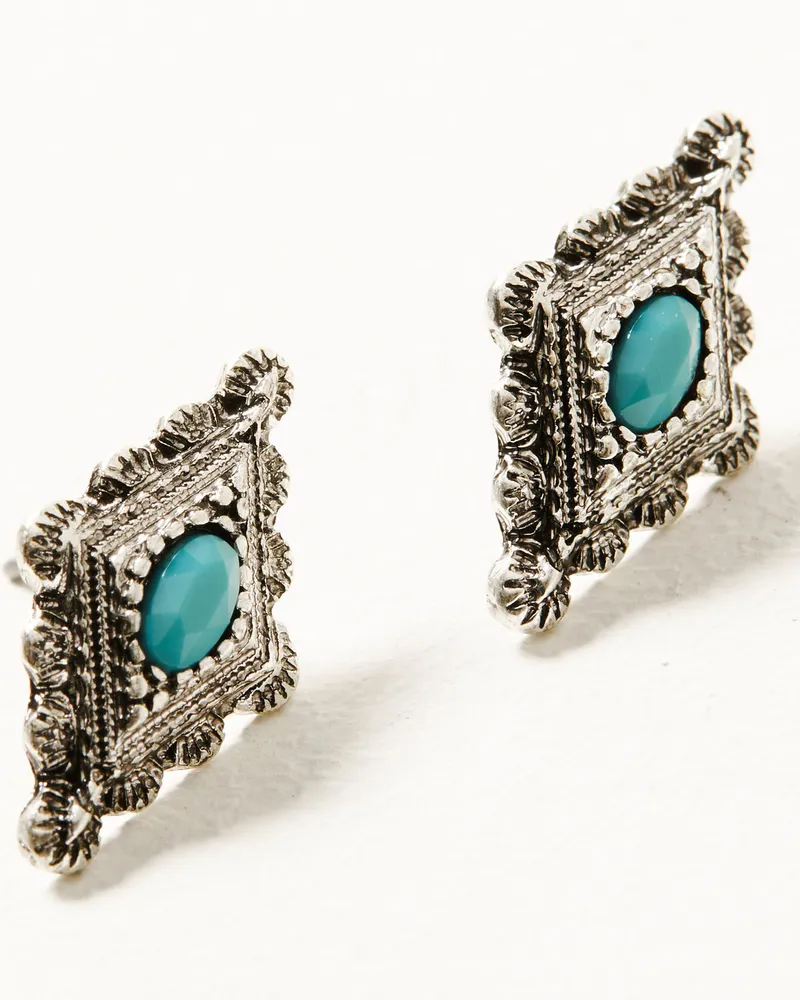 Shyanne Women's Dakota Turquoise & Silver 5-Piece Earrings Set