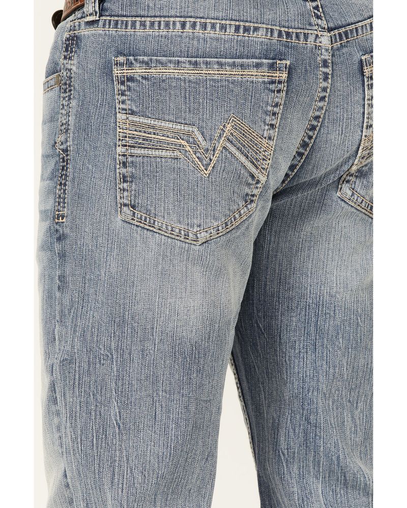 Cody James Men's Hacienda Medium Wash Stretch Slim Bootcut Jeans