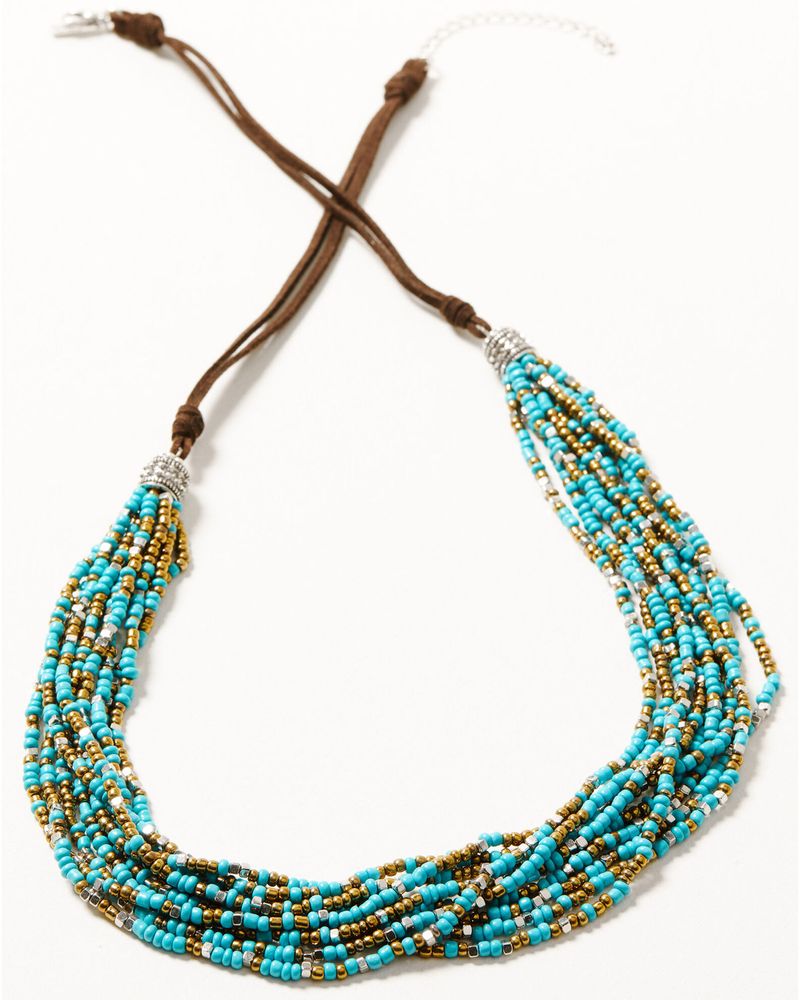 Shyanne Women's Wild Blossom Turquoise Multi Beaded Necklace