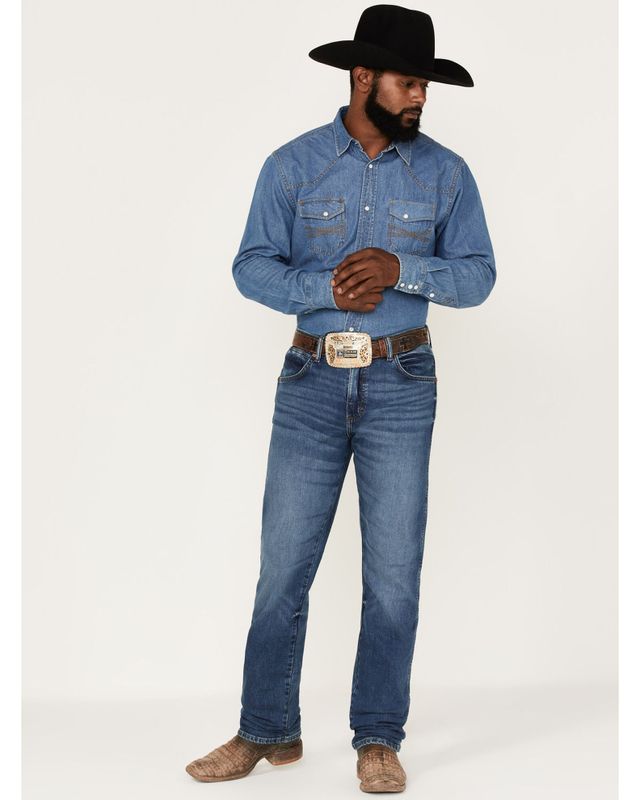 Wrangler Men's Retro Rocky Top Medium Wash Slim Straight Jeans | Pueblo Mall
