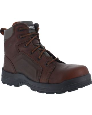 Rockport Men's More Energy Brown 6" Lace-Up Work Boots - Composite Toe