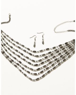 Shyanne Women's Enchanted Forest Multi-Strand Necklace & Earrings Set