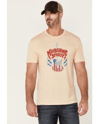 Moonshine Spirit Men's Guitar USA Graphic Short Sleeve T-Shirt