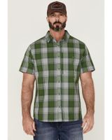 Brothers & Sons Men's Performance Plaid Short Sleeve Button-Down Western Shirt