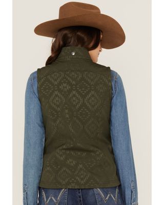 Rank 45 Women's Southwestern Print Softshell Riding Vest