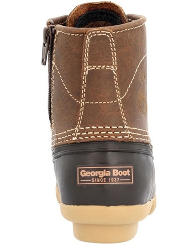 Georgia Boot Boys" Marshland Lace-Up Duck Boots - Round Toe