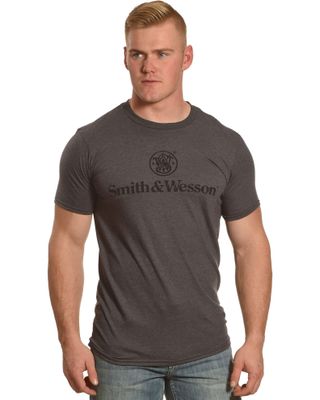Smith & Wesson Men's Distressed Logo Premium Tee