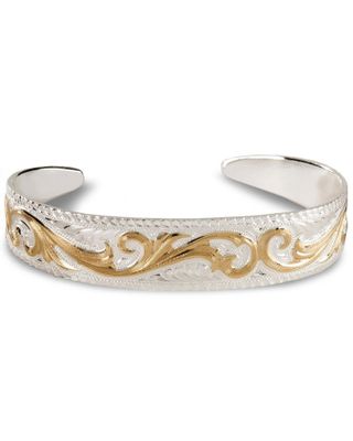 Montana Silversmiths Tapered Scroll Cuff Bracelet