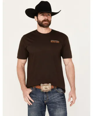 Cowboy Up Men's Buck Off Short Sleeve Graphic T-Shirt