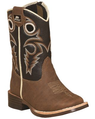 Double Barrel Toddler Boys' Brant Ostrich Print Boots - Square Toe