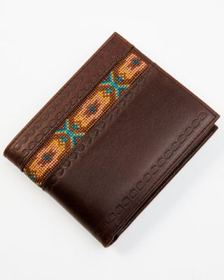 Cody James Men's Southwestern Cross Stitch Bifold Wallet