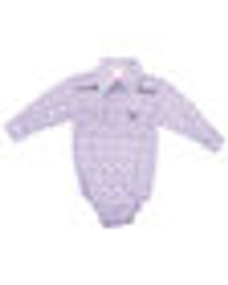 Cowgirl Hardware Infant Girls' Purple Floral Print Long Sleeve Snap Western Onesie