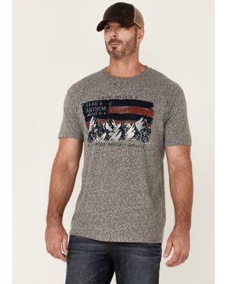 Flag & Anthem Men's Gray Short Sleeve Graphic T-Shirt