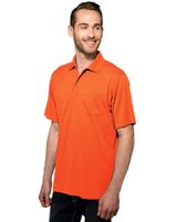 Tri-Mountain Men's Osha Orange 2X Vital Pocket Polo Shirt - Big