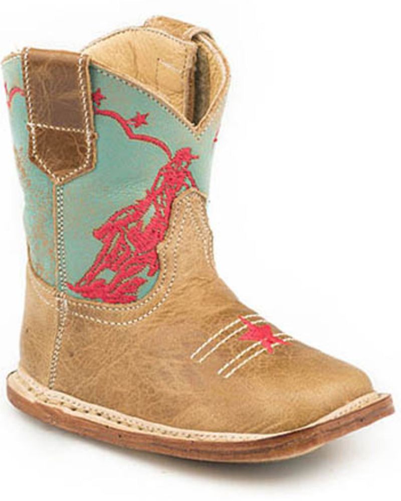 Roper Infant Girls' Rodeo Embroidery Western Boots - Square Toe