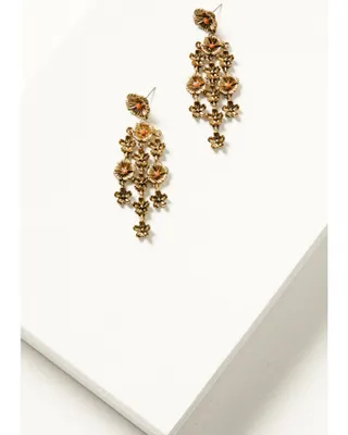 Shyanne Women's Golden Hour Floral Drop Earrings