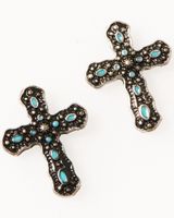 Shyanne Women's Desert Wanderer Turquoise Cross 6-Piece Earrings Set