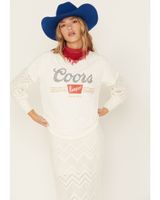 Recycled Karma Women's Coors Banquet Rhinestone Graphic Tee
