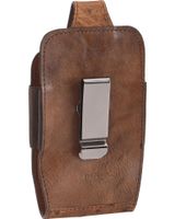 M & F Western Men's Faux Ostrich Cell Phone Clip-On Holder