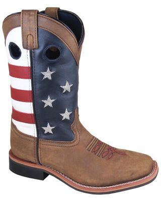 Smoky Mountain Women's 10" Stars and Stripes Western Boots - Broad Square Toe